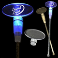 9" Blue Oval Light-Up Cocktail Stirrers